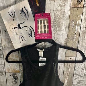 Leopard Net Bodysuit with Accessories (Halloween) $20